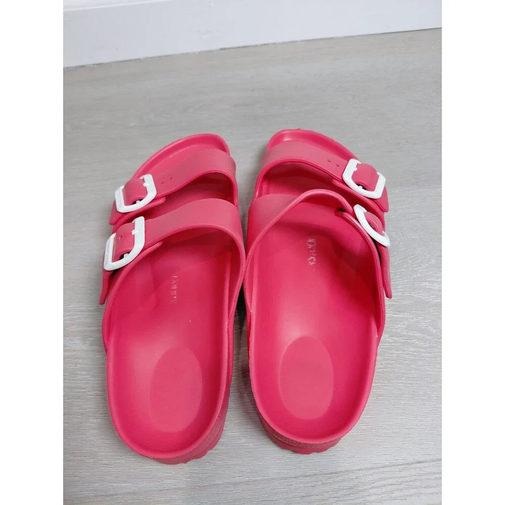 Birkenstock Arizona Essentials EVA Sandal Fucsia Rubber Size 40EU 9US